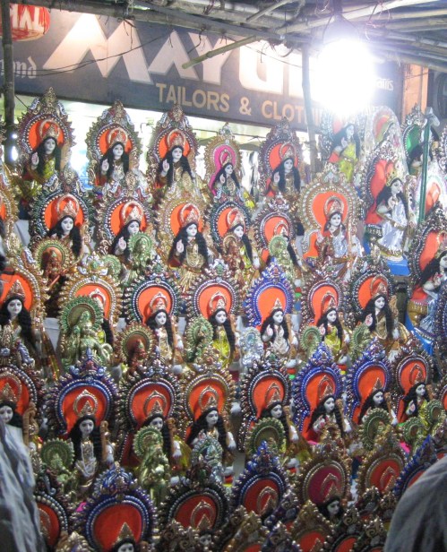 More idols being sold in Calcutta Photo Credit: BW