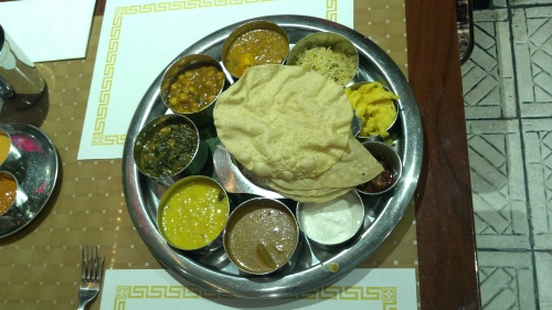 I often think of this Indian vegetarian "thali" I had in Journal Square in Jersey City when I think of perfect writing. The ingredients come together well in each item in its own bowl and then all the bowls come together in a beautiful arrangement making the eating experience fun.
