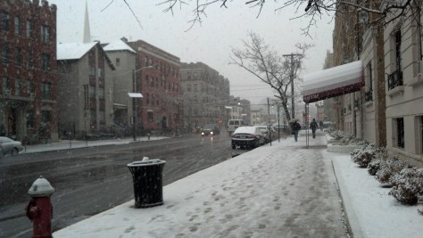 First snow in Jersey City