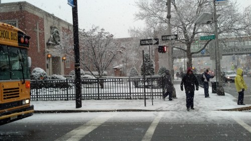 Waiting for the shuttle 