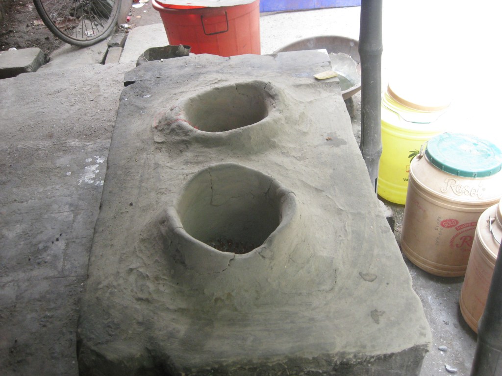 Silence. Empty clay oven at a tea stall at Roy Bahadur Road, Behala